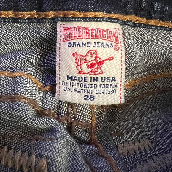 EUC Womens True Relgion Joey Super T Low Rise Twist Seam Flare Leg Jeans Size 28 - Picture 5 of 7